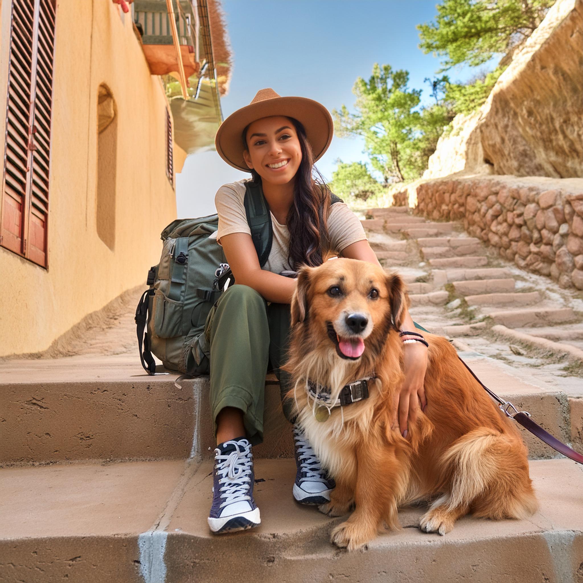 Firefly young people traveling with their dogs woman with a dog 19835