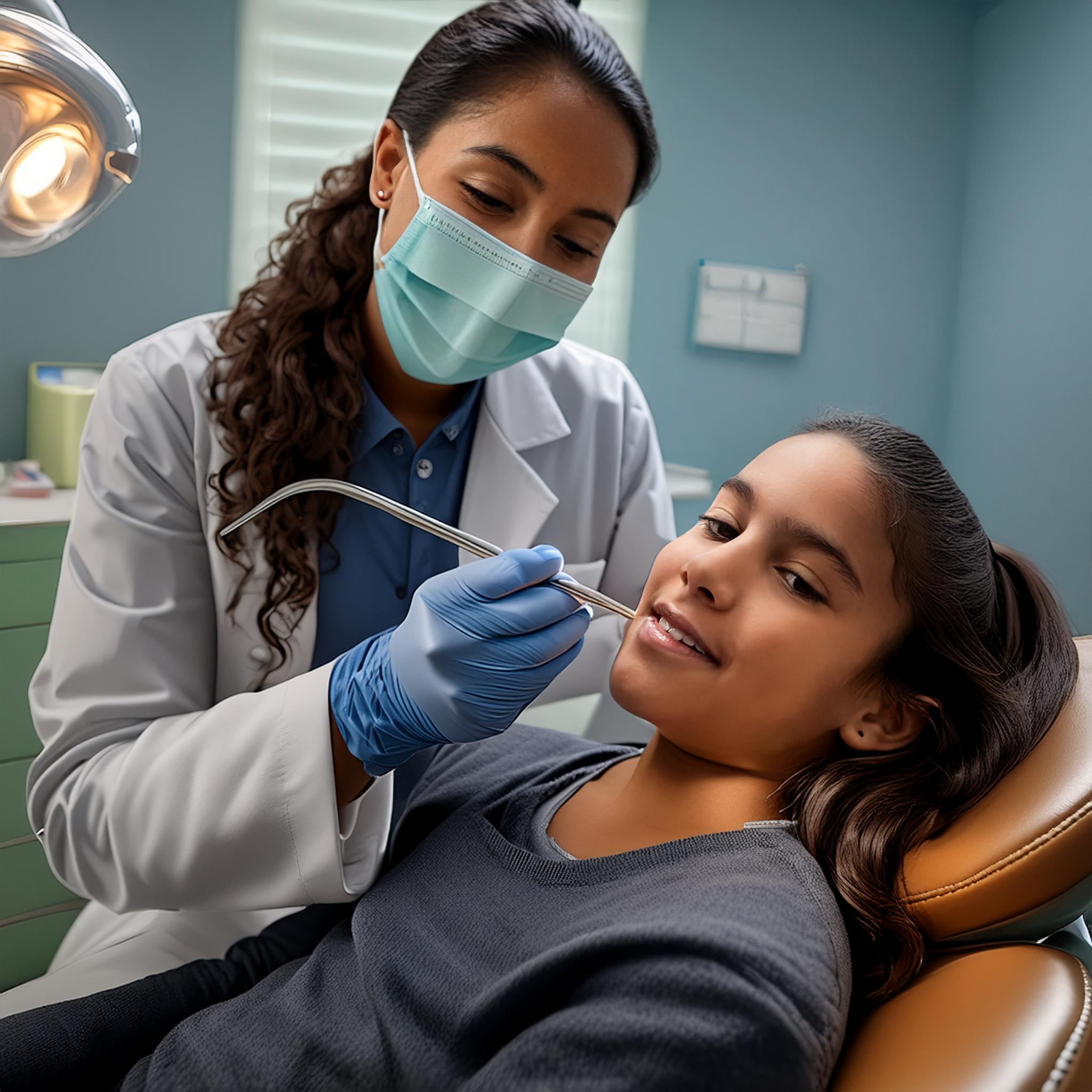 I°S° Firefly tratamiento odontologico en consultorio paciente adolescente y doctora 32471